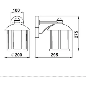 Albert Leuchten Attrayante applique d'extérieur Geras blanc doréVendu parluminaire