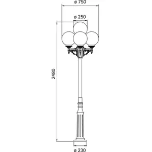 Albert Leuchten Ravissant chandelier blanc-or 165 à 4 lampesVendu parluminaire