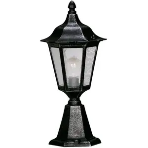 Albert Leuchten Potelet 541, verre cathédrale, noir/argentéVendu parluminaire