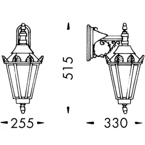Albert Leuchten Applique d'extérieur style rustique 746 noirVendu parluminaire