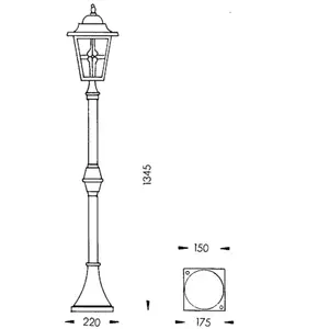 Albert Leuchten Lampadaire attractif 772 noir pas cher