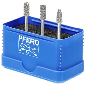 Comparateur de prix : PFERD 21901404 Set de fraises sur tige Carbure de tungstène Diamètre d...