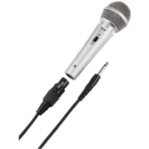 HAMA N DM 40 Micro dynamique - Jack 3,52mm mâle, Jack 6,35mm mâle, XLR femelle - Gris pas cher
