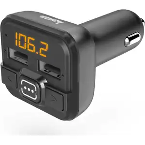 Hama - Emetteur FM / adaptateur d'alimentation pour téléphone portable, tablette - noir pas cher