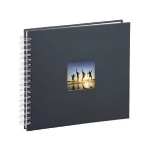 Hama Album à spirales "Fine Art" , 28 x 24 cm, 50 pages blanches, gris