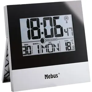Horloge Radio-pilotée - MEBUS - 41787 - Utilisation Intérieure - Piles Non Fournies pas cher