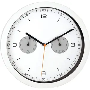 Comparateur de prix : Mebus 52826 radiopiloté(e) Horloge murale 260 mm x 42 mm blanc