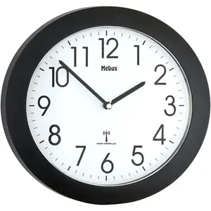 Comparateur de prix : Mebus 52450 Horloge Radio-pilotée, Noir
