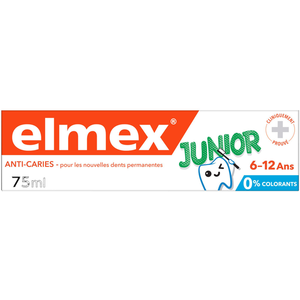 Comparateur de prix : Elmex Junior 6-12 ans Dentifrice 75ml