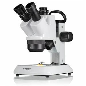 Bresser - Microscope stéréo Analyth STR Trino 10x-40x double éclairage pas cher