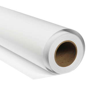 BRESSER SBP01 Fond de Studio Papier sur rouleau 1,69 x 11m Blanc Arctique