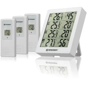 Comparateur de prix : Bresser BRESSER Thermomètre Temeo Hygro Quadro blanche - 7000020GYE000