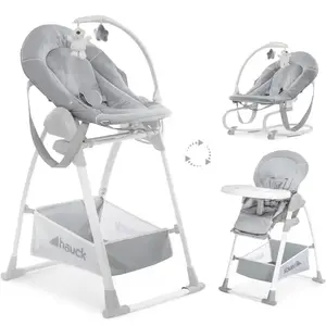 Hauck Chaise Haute Pliable Sit N Relax 3 En1 Stretch Gris - Hauck pas cher
