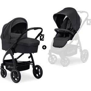 Hauck - Poussette Saturn R Duoset Melange Noir