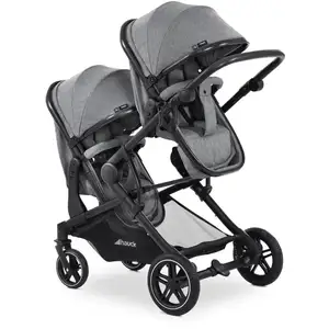 Comparateur de prix : Hauck Atlantic Poussette double double Gris de la naissance à 3 ans