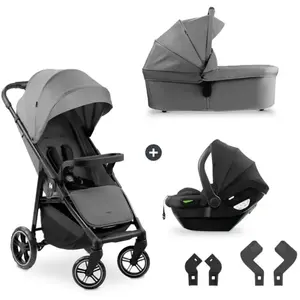 Hauck Non communiqué Poussette Ensemble Trio Shop N Care Gris pas cher