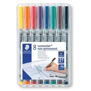 Comparateur de prix : 8 feutres non permanents pointe moyenne 1 mm - Staedtler -