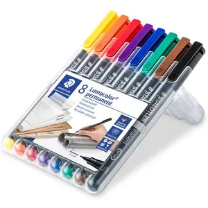 Comparateur de prix : Etui 8 feutres Lumocolor® 313 permanent couleurs assorties 0,4 mm Staedtler