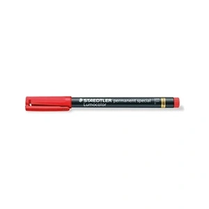 Comparateur de prix : STAEDTLER Lot de 3 Marqueurs permanent spécial Lumocolor 319F, rouge