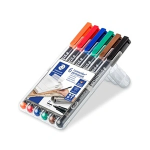 Comparateur de prix : STAEDTLER Marqueur permanent 317M Lumocolor, étui de 6