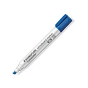Comparateur de prix : Marqueur effaçable pointe biseautée bleu Lumocolor - Staedtler