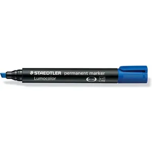 Comparateur de prix : STAEDTLER Lot de 3 marqueurs permanent "lumocolor 350" Bleu Pointe Biseau