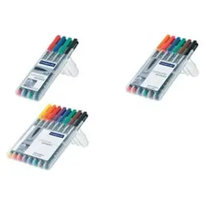STAEDTLER - Lumocolor marqueur permanent 314B, étui de 6 pas cher