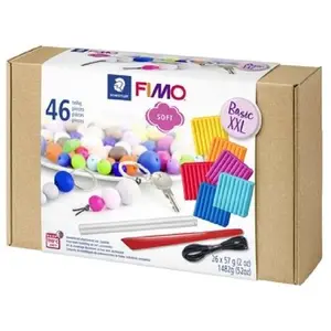 Comparateur de prix : Coffret Pâte Fimo Soft + Outils + Accessoires - STAEDTLER - Basic XXL - 57 g - 26 pcs
