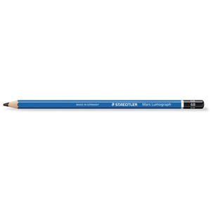STAEDTLER - Crayon Mars Lumograph, hexagonal, 6B pas cher