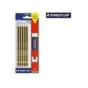 Comparateur de prix : Staedtler - blister de 5 crayons graphite hb noris 120 + gomme