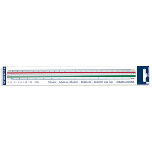 Comparateur de prix : Staedtler 56198DINBKST Mars Règle à échelle de réduction 1:2,5 - 1:20
