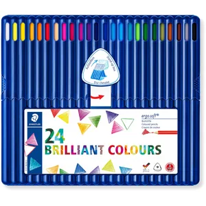 Crayons de couleur triangulaires mine douce Staedtler Multicolore pas cher