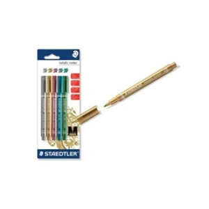 Comparateur de prix : Staedtler - 8323-sbk5 - blister 5 marqueurs métallique
