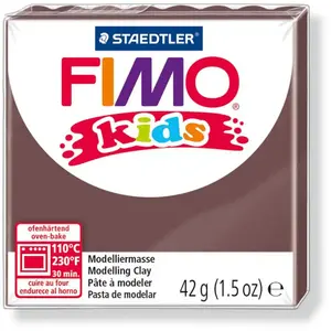 Comparateur de prix : Staedtler - Fimo kids - Pain Pâte à Modeler 42 g Marron, Taille unique