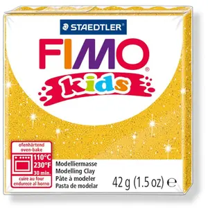 Comparateur de prix : Staedtler Fimo Kids pâte à modeler pour enfants 42 grammes paillettes or