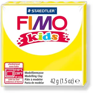 Comparateur de prix : Staedtler Pâte pour enfant FIMO®, jaune, 42gr - Pâte à modeler - 78521