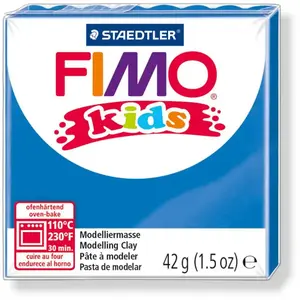 Comparateur de prix : Staedtler Pâte à modeler Fimo pour enfant - Fimo Kids Bleu - 42g