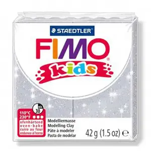 Comparateur de prix : Staedtler fimoâ kids pâte à modeler 42 g gris pailleté 8030-812