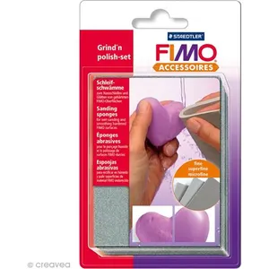 Staedtler FIMO Lot de 3 Eponges abrasive pour ponçage des objets Fimo durcis pas cher