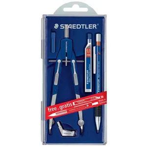 Compas technique géométrie métal-plastique Staedtler Bleu pas cher