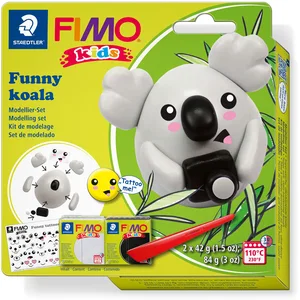 Kit de loisirs créatifs - FIMO - 262165 - Funny Koala - Beige - Marron