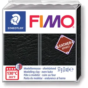 Staedtler Pâte polymère 57 g - Effet cuir - Noir pas cher