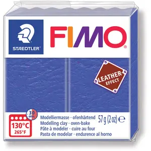 Comparateur de prix : Staedtler Pâte polymère - Fimo - Leather Effect - Indigo 309 - 57gr - Effet cuir