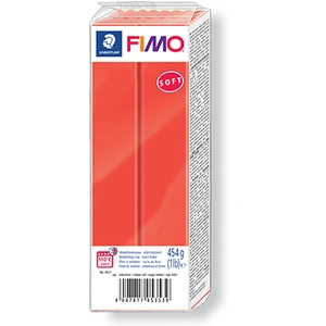 Comparateur de prix : Staedtler Pâte polymère - Fimo - Soft - 454g - Rouge Indien n°24 - Facile à manipuler