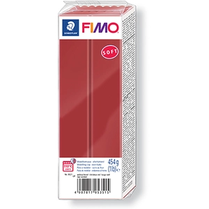 Comparateur de prix : Staedtler Pâte Fimo Soft 454g Rouge Noël n°2