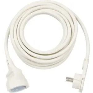 Rallonge de câble - brennenstuhl - H05VV-F 3G1,5 - 5 m - CEE 7-4 (F) - Blanc - Intérieur