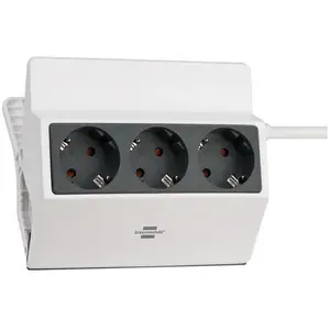 Comparateur de prix : Multiprise - BRENNENSTUHL - À pince - 3 prises - 3m - Contact de protection