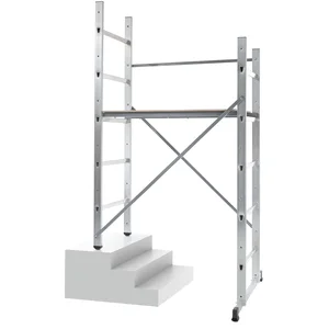Comparateur de prix : Hailo Echafaudage d'escalier Hobby 3 - Intérieur et extérieur - Aluminium