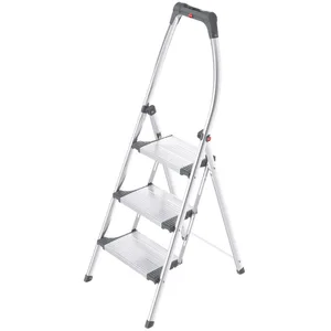 Comparateur de prix : Hailo Marchepied pliant 3 marches - Hauteur de travail max. 2.74m - 4303-201