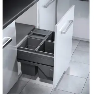 Hailo poubelle encastrée, armoire 60cm, tiroir frontal à fermeture aut... pas cher